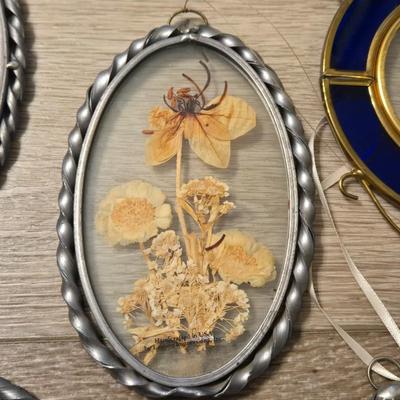 Large Pressed Flower Light Catchers