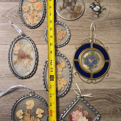 Large Pressed Flower Light Catchers