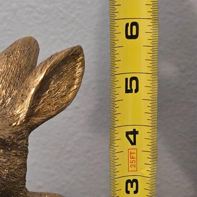 Resin Gold Bunny