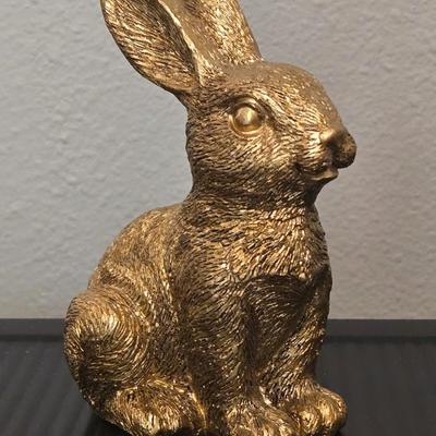 Resin Gold Bunny