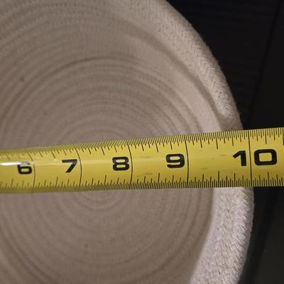(2) Nesting Woven Rope Baskets