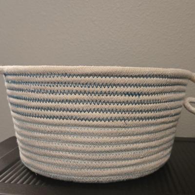 (2) Nesting Woven Rope Baskets