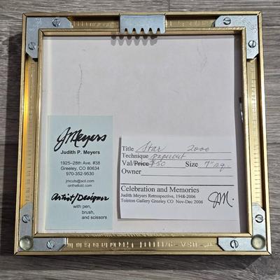 Judy Meyers Paper Cut 3D Framed Artwork