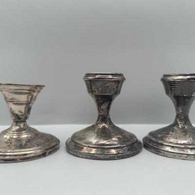 Sterling Weighted Candle Holders