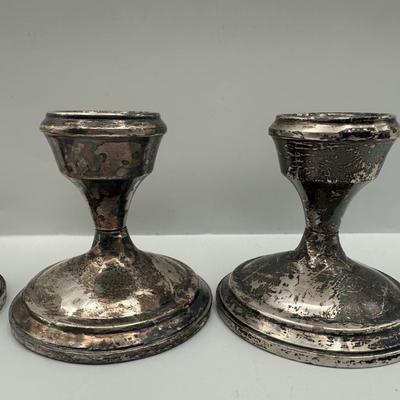 Sterling Weighted Candle Holders