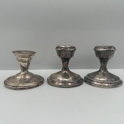 Sterling Weighted Candle Holders