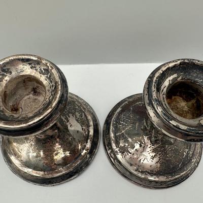 Sterling Weighted Candle Holders