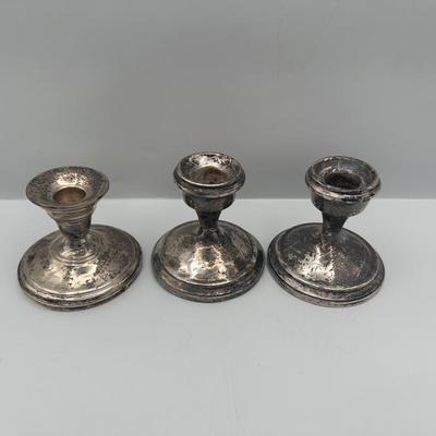 Sterling Weighted Candle Holders