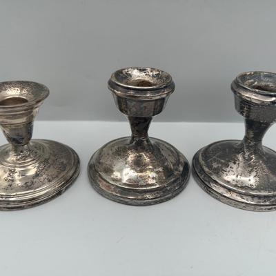 Sterling Weighted Candle Holders