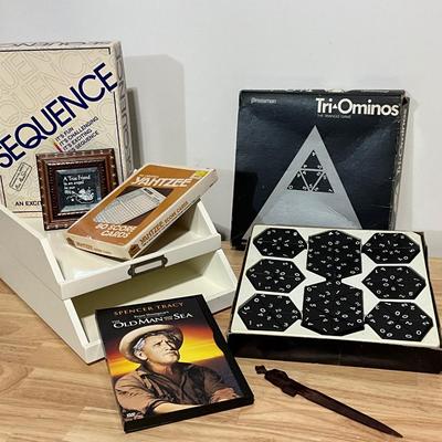 Vintage Board Games, Office Stackable Shelves, Fuller Letter opener