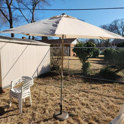 Patio Table Umbrella w Stand
