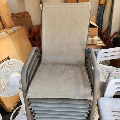8 Stacking Outdoor Patio Chairs