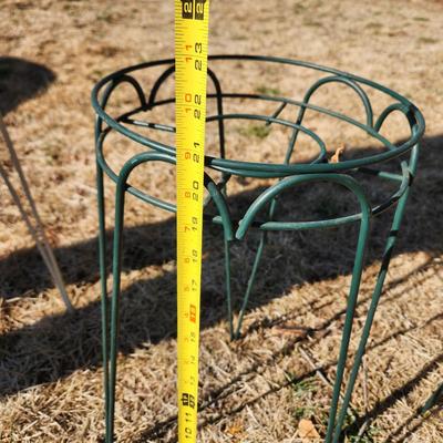 4 Metal Flower Pot Stands Holders