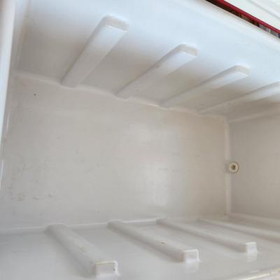 Vintage Clean Red Coleman Cooler Chest