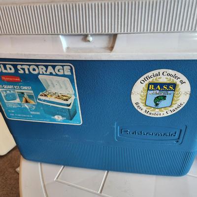 2 Small Coleman Rubbermaid Cooler Ice Chest