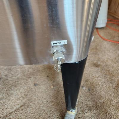 Stainless Steel Ice Chest Cooler on Casters with Bottle opener