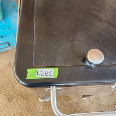Stainless Steel Ice Chest Cooler on Casters with Bottle opener