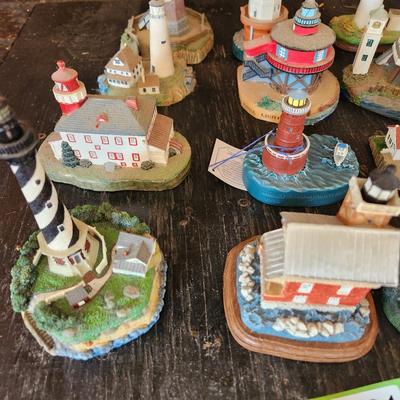 Lot of 16 Light Houses Key West Ocean City MD Spoontiques