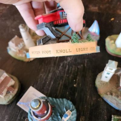 Lot of 16 Light Houses Key West Ocean City MD Spoontiques