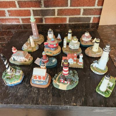 Lot of 16 Light Houses Key West Ocean City MD Spoontiques