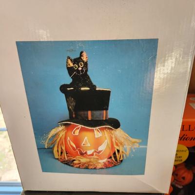 Fall Halloween Decor Lot Fiber Optic