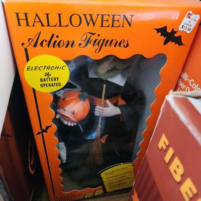 Fall Halloween Decor Lot Fiber Optic