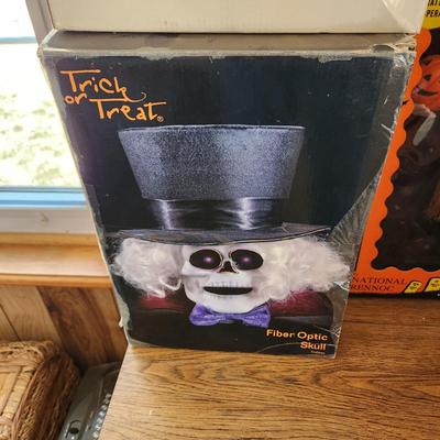 Fall Halloween Decor Lot Fiber Optic