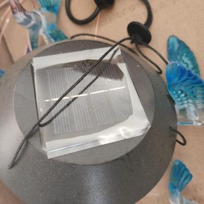 Hummingbird wind Chimes Solar Lights untested