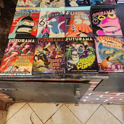 12 Futurama DVDs 1 thru 8 plus 4 movies