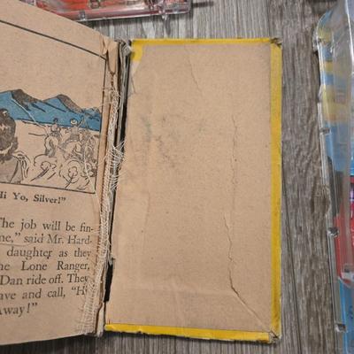 Vintage Children's Mini Pinball Games and Lone Ranger Book