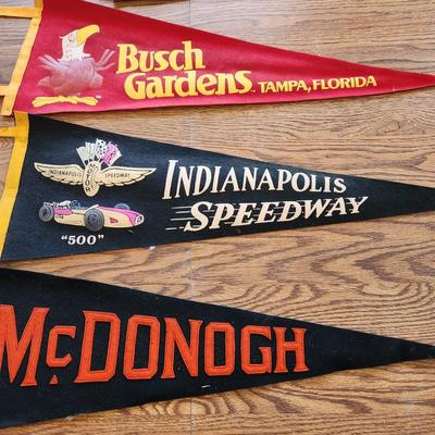 Vintage Pennants Indianapolis Speedway , Busch Garden McDonogh High School