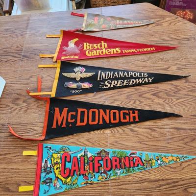 Vintage Pennants Indianapolis Speedway , Busch Garden McDonogh High School