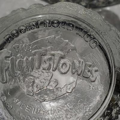 Lot of Clear and Blue Colored Glass Household Items