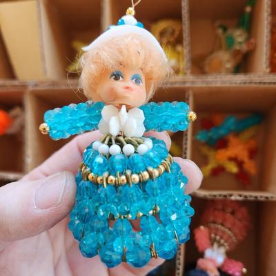 Lot of 4 Trays Christmas Ornaments w Totes