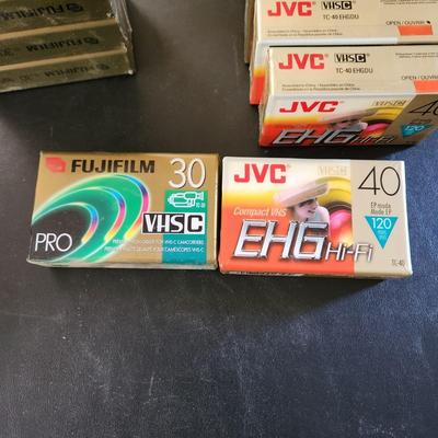 FujiFilm JVC VHS C Tapes Sealed