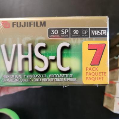 FujiFilm JVC VHS C Tapes Sealed