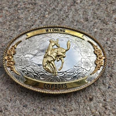 Wyoming Cowboys Belt Buckle