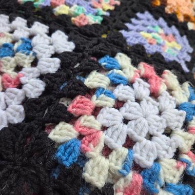 Vintage Large Crocheted Afghan