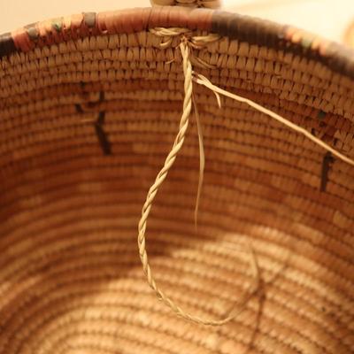 Large Woven Basket with Lid