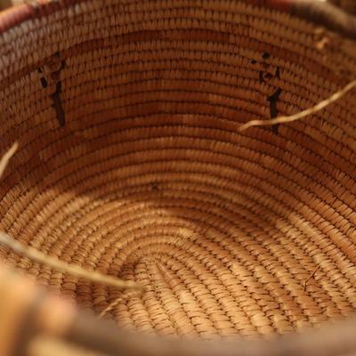 Large Woven Basket with Lid