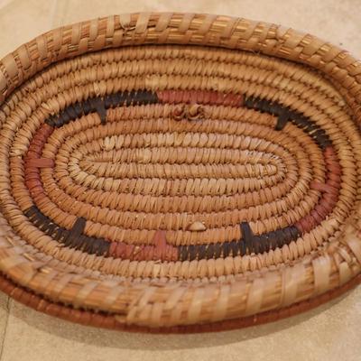 Large Woven Basket with Lid