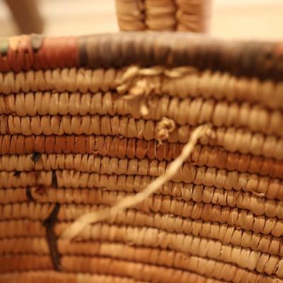 Large Woven Basket with Lid