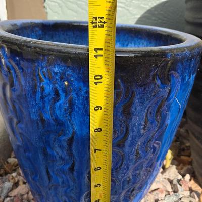 Blue Ceramic Planter