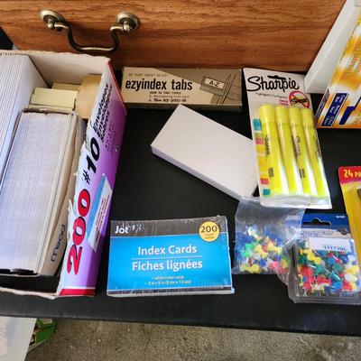 Office School Supply Lot Pencils Ink Pens Tape Note Pads Books Markers