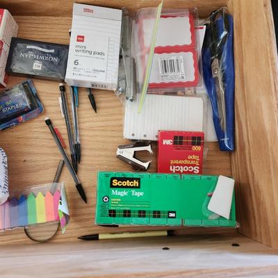 Office School Supply Lot Pencils Ink Pens Tape Note Pads Books Markers
