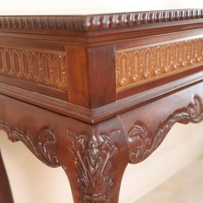 Chippendale Carved Mahogany Console or Sofa Table