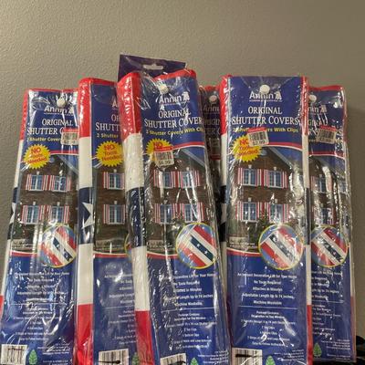 6 packages of patriotic shutter covers