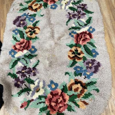 4 hand hooked rugs