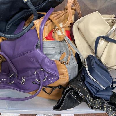 Large Tote of ladies handbags