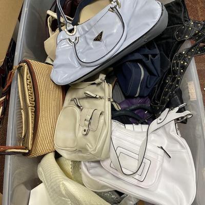 Large Tote of ladies handbags
